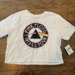 Cropped band tee